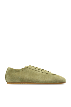 Suede sports shoes